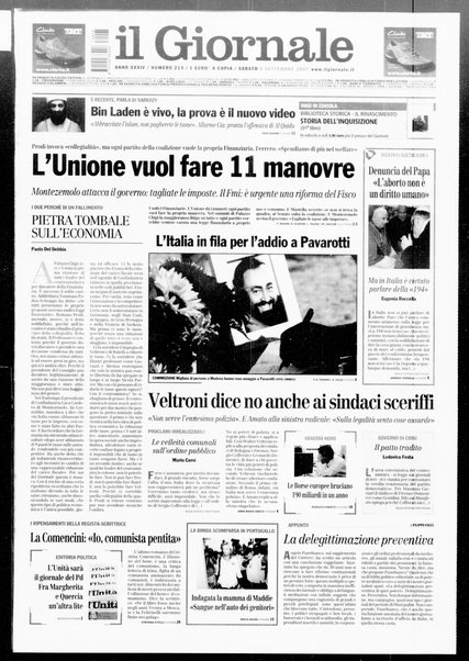 Il giornale : quotidiano del mattino